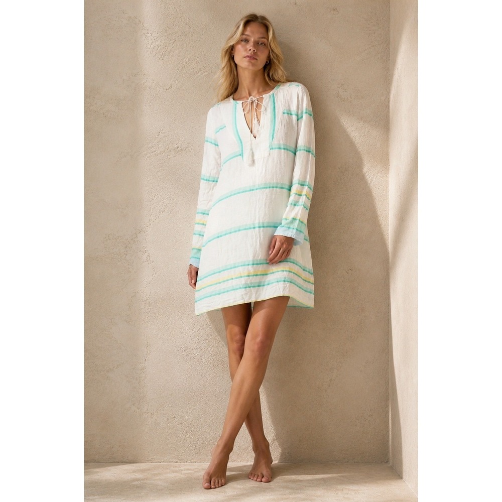 Soft Joie XS Dacy Tunic Dress 100% Cotton Beach Coverup Boho Beach Resort Swim